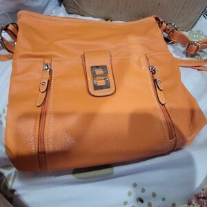 Chic Orange Crossbody Bag